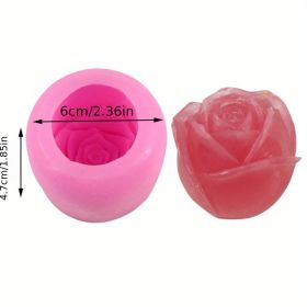 1pc Rose Big Ice Ball Whiskey Ice Mold Ice Tray Round Ice Cube Silicone Mold Net Red Bartender Tool Box Ice Making