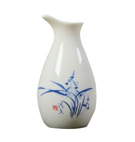 Ceramic Japanese Sake Pot Porcelain Sake Bottle Traditional Liquor Wine Jug #07