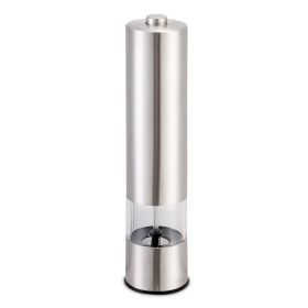 Electric Salt Pepper Grinder with Light Adjustable Coarseness Stainless Steel Salt Pepper Shaker