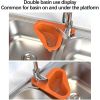 Swan Drain Basket Sink 4pcs, Kitchen Triangle Sink Filter, Corner Kitchen Sink Strainer Basket