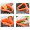 Swan Drain Basket Sink 4pcs, Kitchen Triangle Sink Filter, Corner Kitchen Sink Strainer Basket