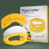 1pc Pizza Cutter; Stainless Steel Rocker Blade With Cover Protective Sheath; Pizza Slicer Cutter Knife Chopper; Sharp Pizza Cutter; Plastic Kitchen To