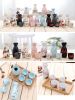 5 Pcs Ceramic Japanese Sake Set Traditional 1 Tokkuri Bottle & 4 Ochoko Cups [J]