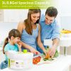 Salad Spinner Fruit Vegetable Washer Lettuce Drainer Hand Cranking Vegetable Dryer with Lid for Home Kitchen Fruit Vegetable Washing