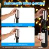 4 In 1 Electric Wine Opener Set Rechargeable Wine Aerator Foil Cutter Vacuum Wine Stopper Wine Gifts for Men Women