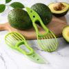 Multifunctional Avocado Cutter Corer Butter Fruit Slicer Peeler Pulp Separator Plastic Knife Kitchen Tools Gadgets Accessories