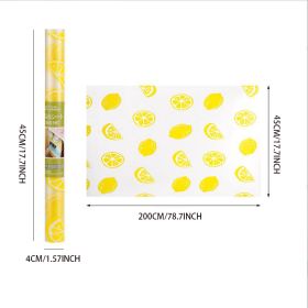 1pc Dustproof Kitchen Cabinet Mat; Waterproof Anti-Oil Sticker; 17.7''√ó1.57'' (Color: Yellow)