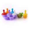 1pc 7 Holes Silicone Popsicle Mold; Ice Pop Molds Maker; Storage Container For Homemade Food; Ice Cream DIY Pop Molds; BPA Free