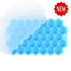 1pc Ice Tray Mold Honeycomb Silicone Ice Tray Hexagonal Ice Tray 37 Honeycomb Ice Trays