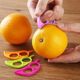 5pcs; Random Color Food Grade Steel Rocker; Orange Opener; Orange Peel Essential Tools (Color: 5pcs Random Color)