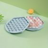 1pc; Hexagon Round Ice Cube Tray With Lid; Mini Circle Ice Ball Maker Mold For Freezer; 37pcs Sphere Ice Chilling Cocktail Whiskey Tea & Coffee