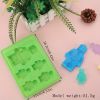 1pc 6 Styles Ice Cube Mold; Building Blocks Modeling Ice Tray Silicone Mold DIY Robot Building Blocks Ice Cube Mold Chocolate Mold Cake Decoration Mod