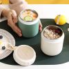 1pc Stainless Steel Soup Cup; Student Breakfast Cup; Outdoor Portable Milk Salad Soup Porridge Storage Can; Thermal Bag; Kitchen Supplies