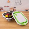 Multifunctional Folding Chopping Board Washing Basin Drain Basket RV Kitchen Supplies Folding Vegetable Basket