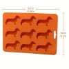 Ice Cube Silicone Tray Molds Trays Dog Mold Chocolate Dachshund Shaped Baking Candy Lid Jelly Mini Maker Fondant Puppy Release