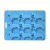 Ice Cube Silicone Tray Molds Trays Dog Mold Chocolate Dachshund Shaped Baking Candy Lid Jelly Mini Maker Fondant Puppy Release