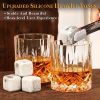 Stainless Steel Whiskey Glasses Stones Set