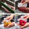 1pc Multifunctional Fruit And Vegetable Cleaning Brush; Vegetable Brush Scrubber; Bendable Soft Brush; Fruit Cleaning Brush; Kitchen Tools