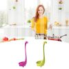 1pc Creative Dinosaur Soup Spoon; Food Grade PP Long Handle Vertical Spoon; Cooking Kitchen Cooking Mixing Spoon; Kitchen Supplies